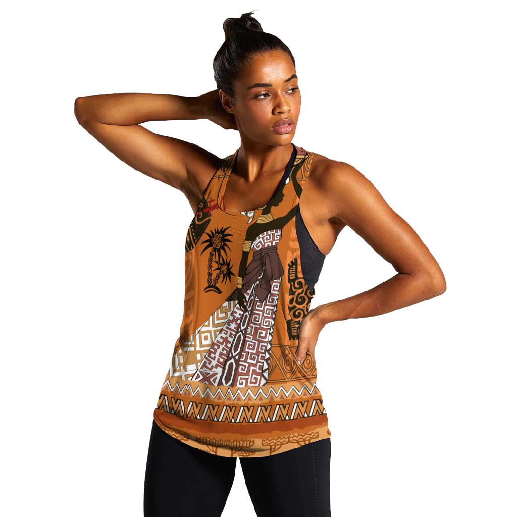 Personalized Beautiful Woman African Women Racerback Tank