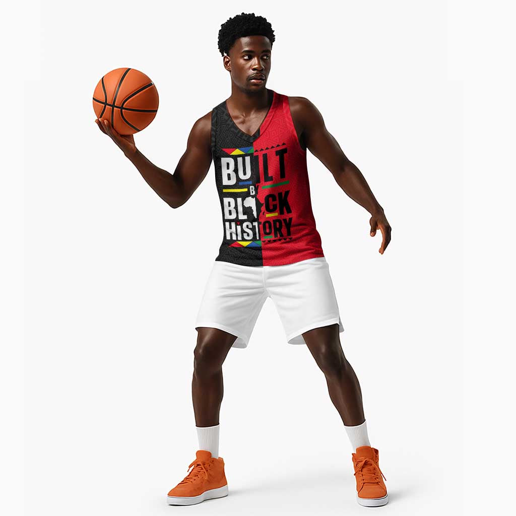 Built By Black History Basketball Jersey - African Pride