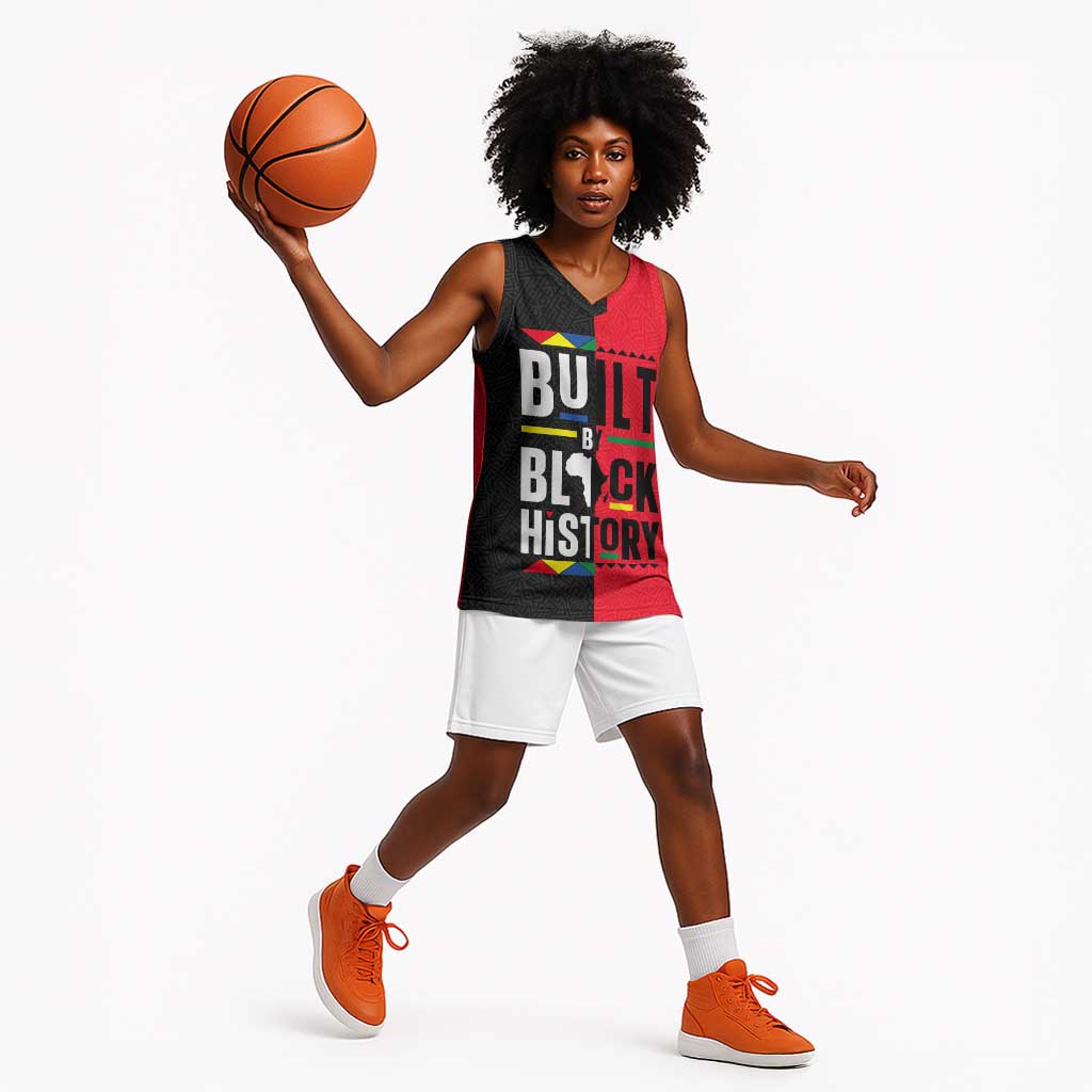 Built By Black History Basketball Jersey - African Pride