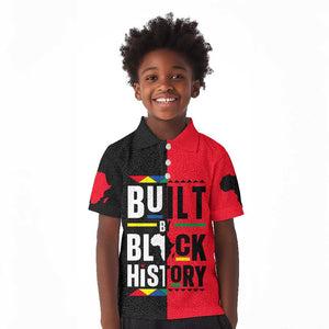 Built By Black History Kid Polo Shirt