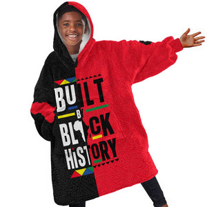 Built By Black History KId Wearable Blanket Hoodie