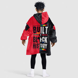Built By Black History KId Wearable Blanket Hoodie