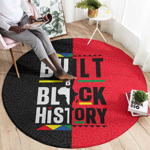 Built By Black History Round Carpet
