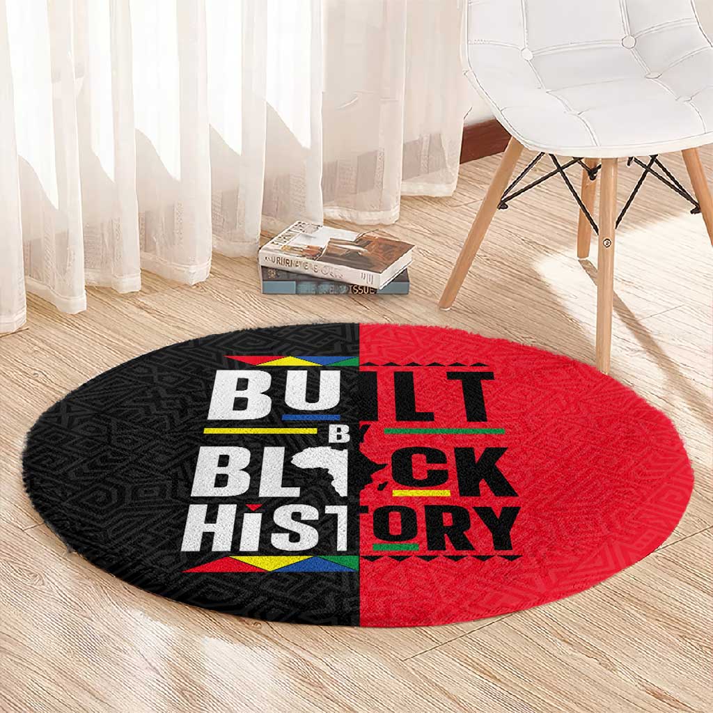 Built By Black History Round Carpet