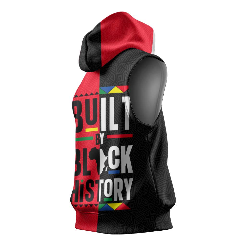 Built By Black History Sleeveless Hoodie - African Pride