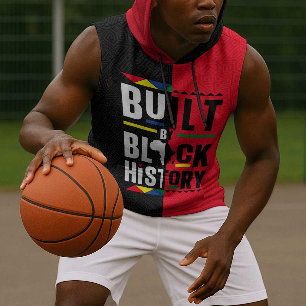 Built By Black History Sleeveless Hoodie - African Pride