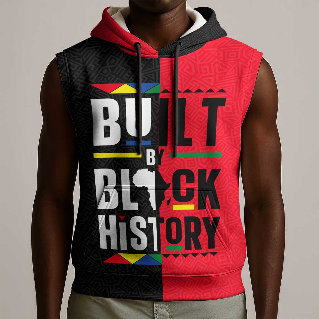 Built By Black History Sleeveless Hoodie - African Pride