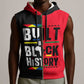 Built By Black History Sleeveless Zip Hoodie - African Pride