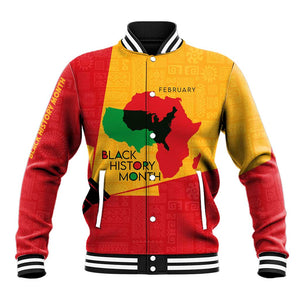Black History Month Baseball Jacket - African February Design DT02