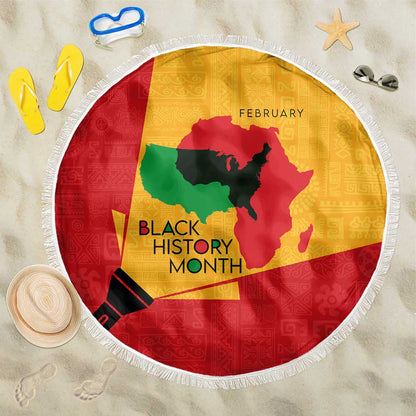Black History Month Beach Blanket - African February Design