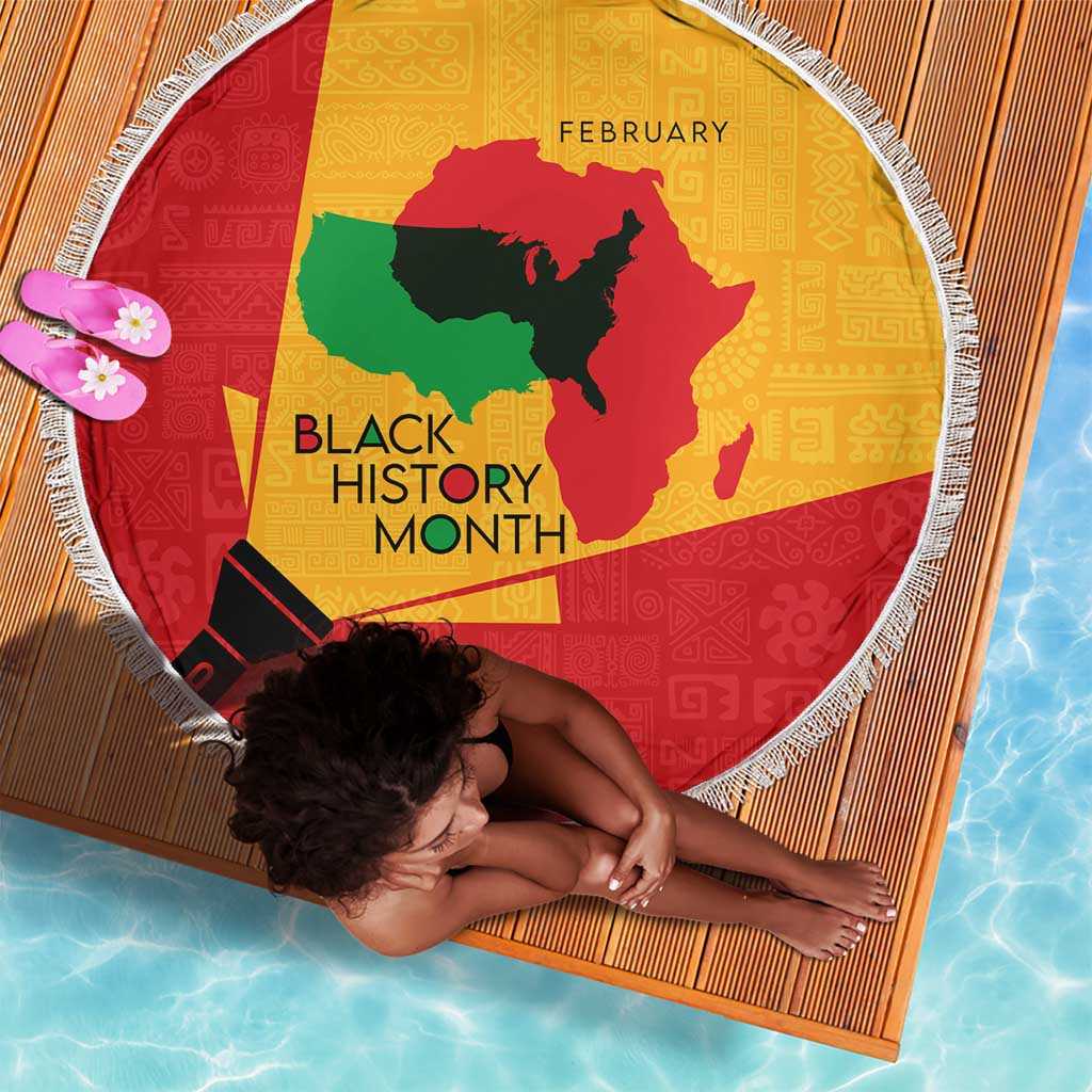 Black History Month Beach Blanket - African February Design