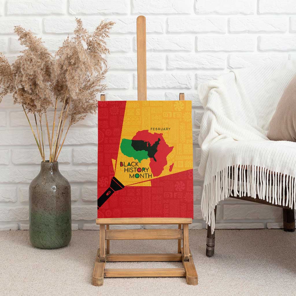 Black History Month Canvas Wall Art - African February Design