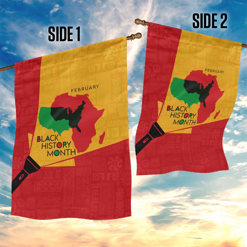 Black History Month Garden Flag - African February Design
