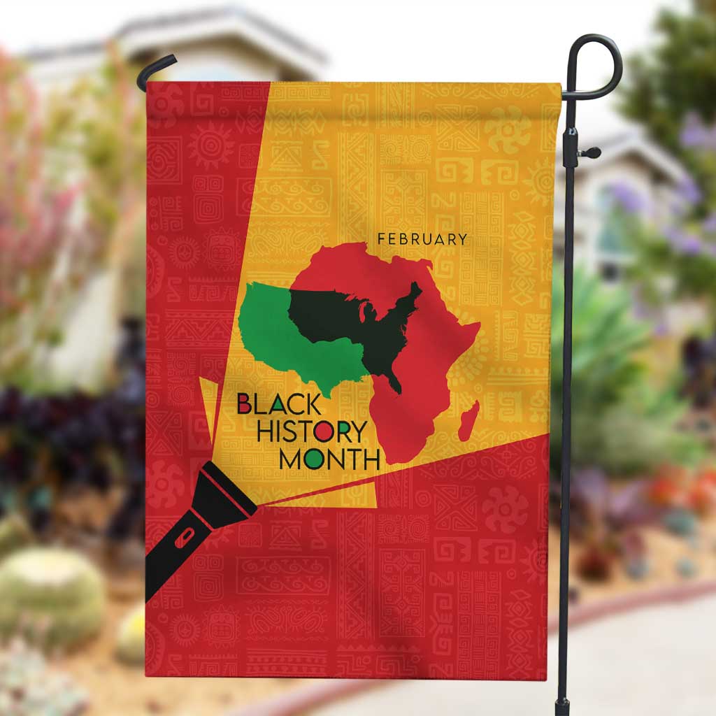 Black History Month Garden Flag - African February Design
