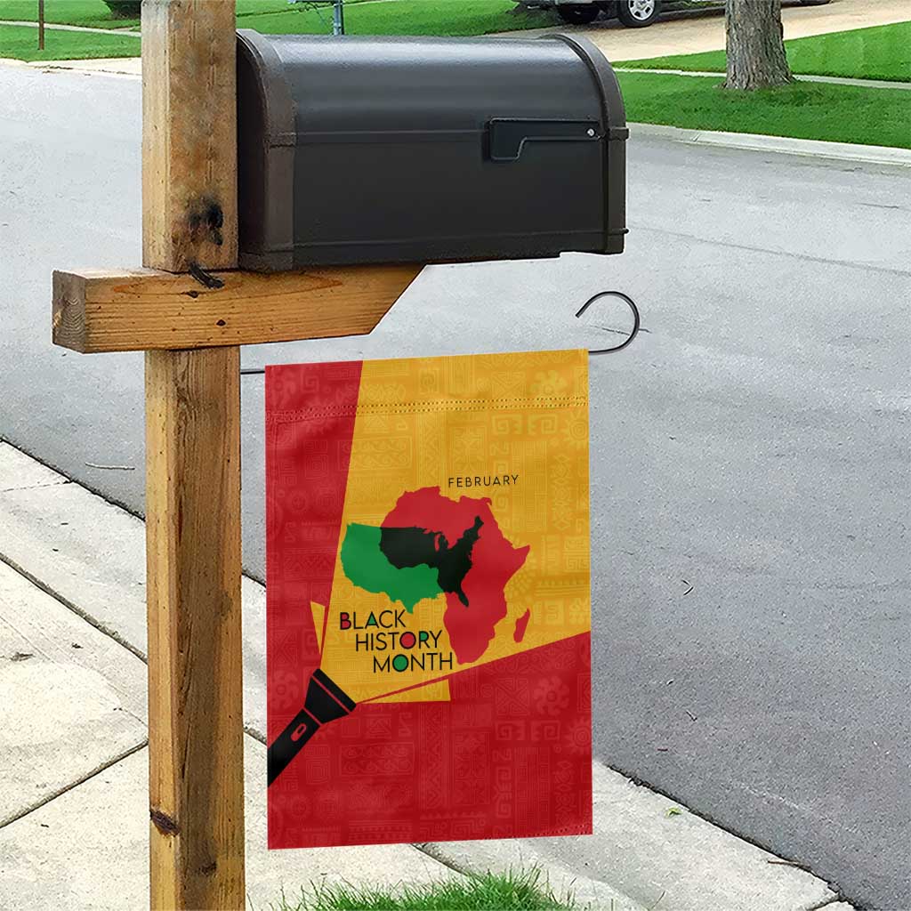 Black History Month Garden Flag - African February Design