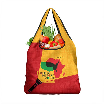 Black History Month Grocery Bag - African February Design