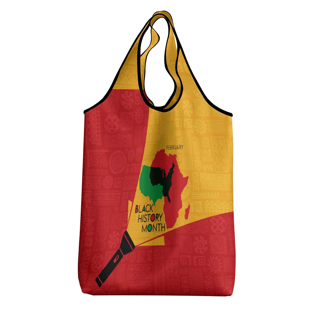 Black History Month Grocery Bag - African February Design