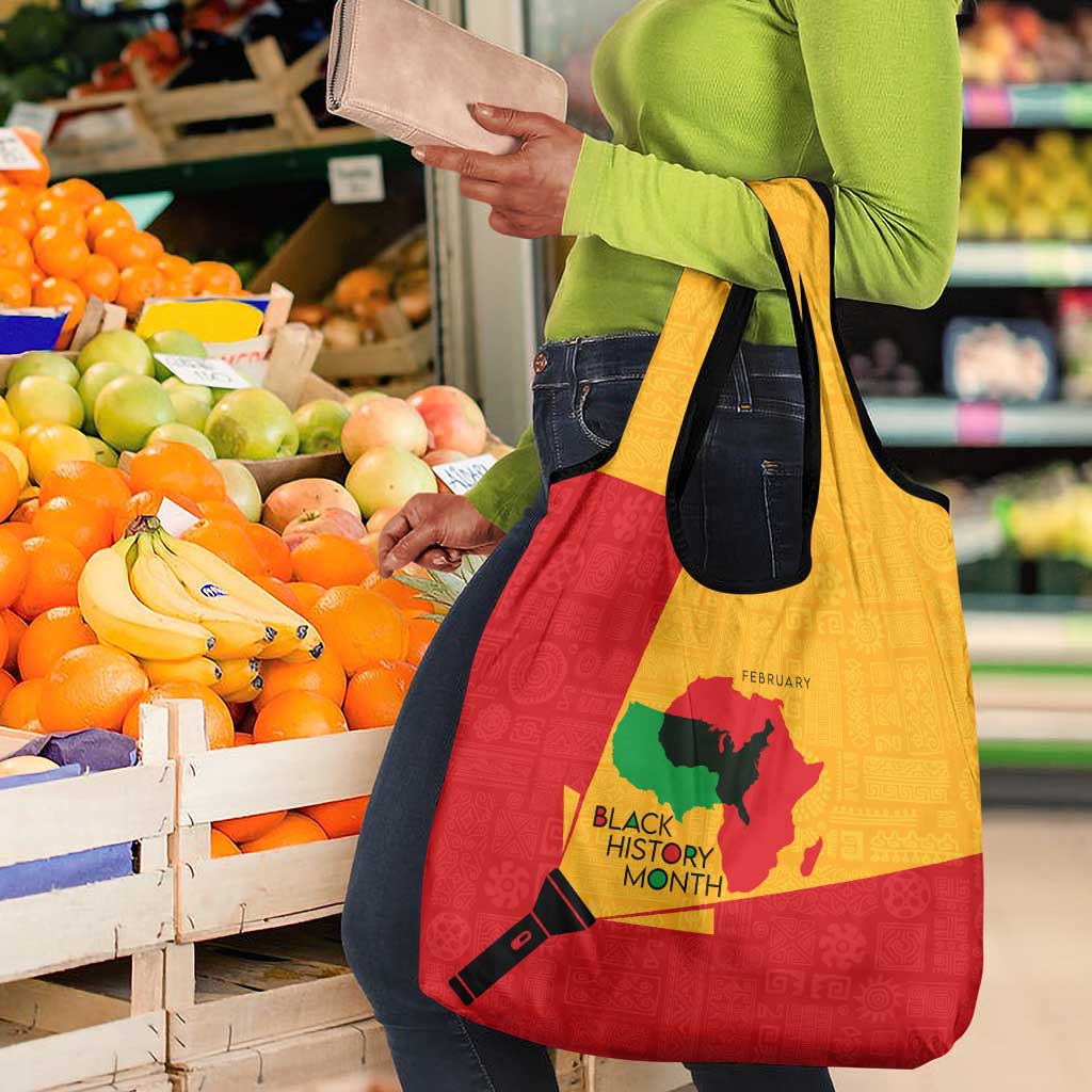 Black History Month Grocery Bag - African February Design