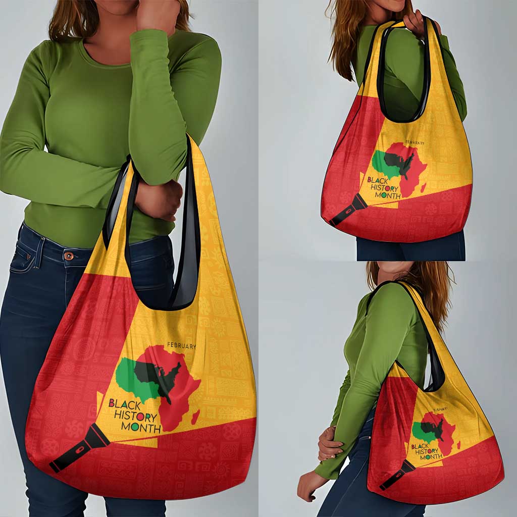 Black History Month Grocery Bag - African February Design