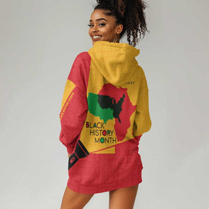Black History Month Hoodie Dress - African February Design