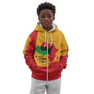Black History Month Kid Hoodie - African February Design