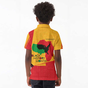 Black History Month Kid Polo Shirt - African February Design