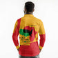 Black History Month Long Sleeve Polo Shirt - African February Design