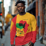 Black History Month Long Sleeve Shirt - African February Design DT02