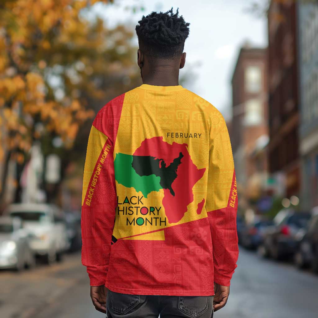 Black History Month Long Sleeve Shirt - African February Design DT02