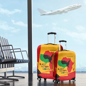 Black History Month Luggage Cover - African February Design