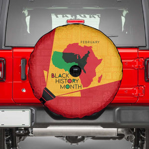 Black History Month Spare Tire Cover - African February Design