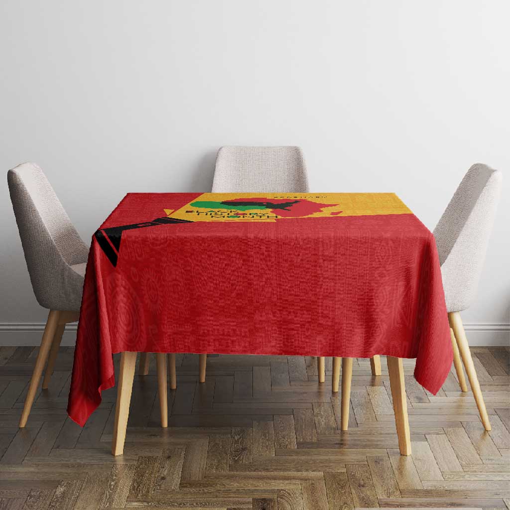 Black History Month Tablecloth - African February Design