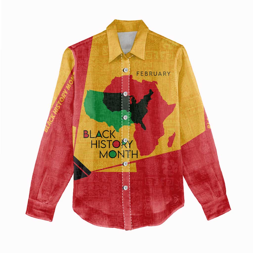 Black History Month Women Casual Shirt - African February Design DT02