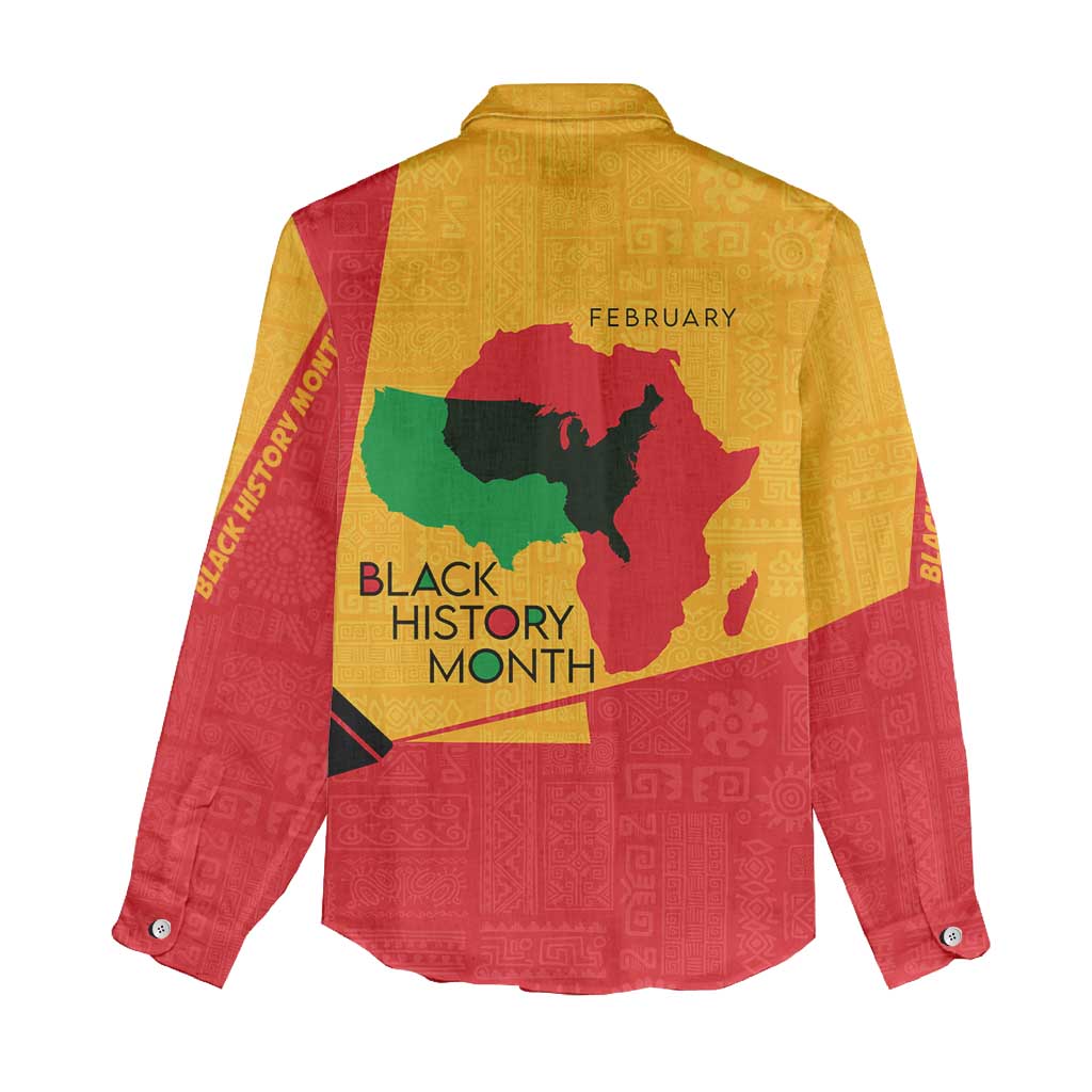 Black History Month Women Casual Shirt - African February Design DT02