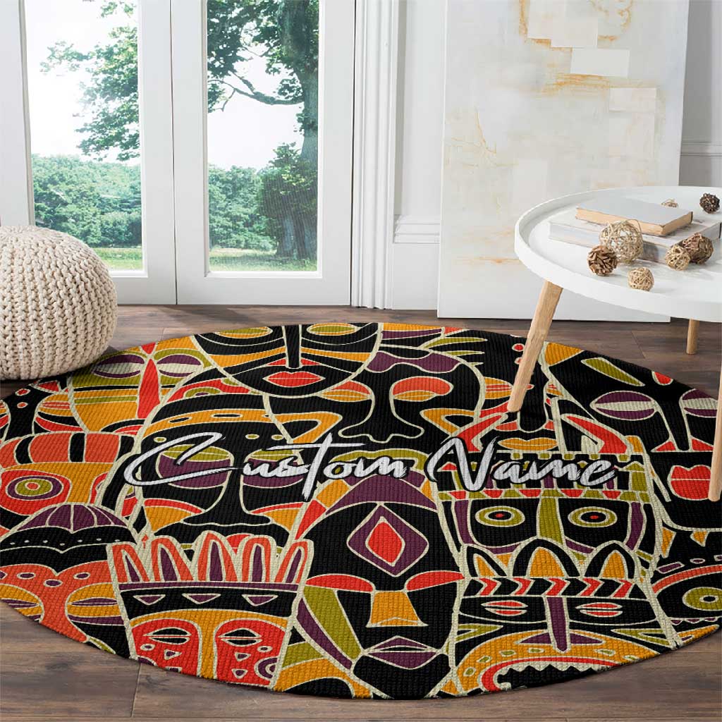 The Spirit of Africa Custom Round Carpet
