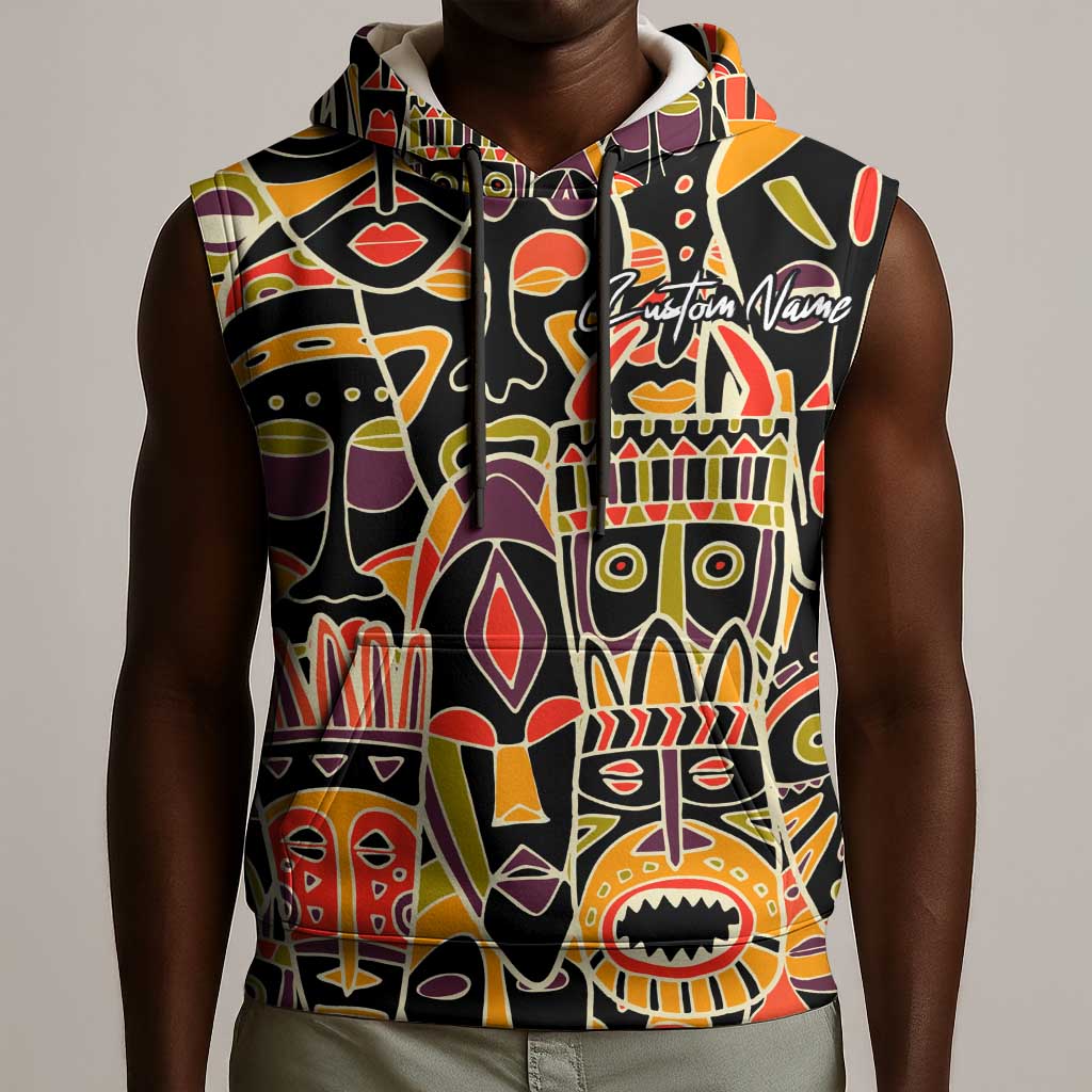 The Spirit of Africa Custom Sleeveless Hoodie - African Pride