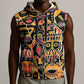 The Spirit of Africa Custom Sleeveless Zip Hoodie - African Pride