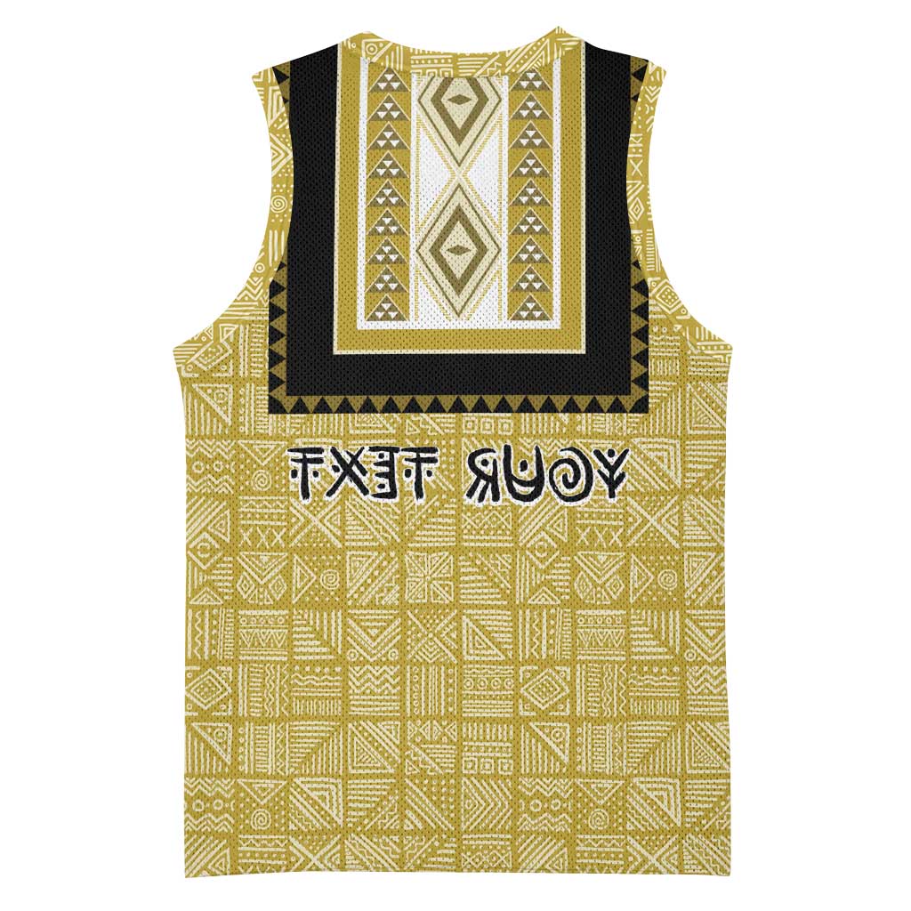 Personalized African Dashiki Basketball Jersey - Mudcloth Style - African Pride