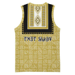 Personalized African Dashiki Basketball Jersey - Mudcloth Style - African Pride