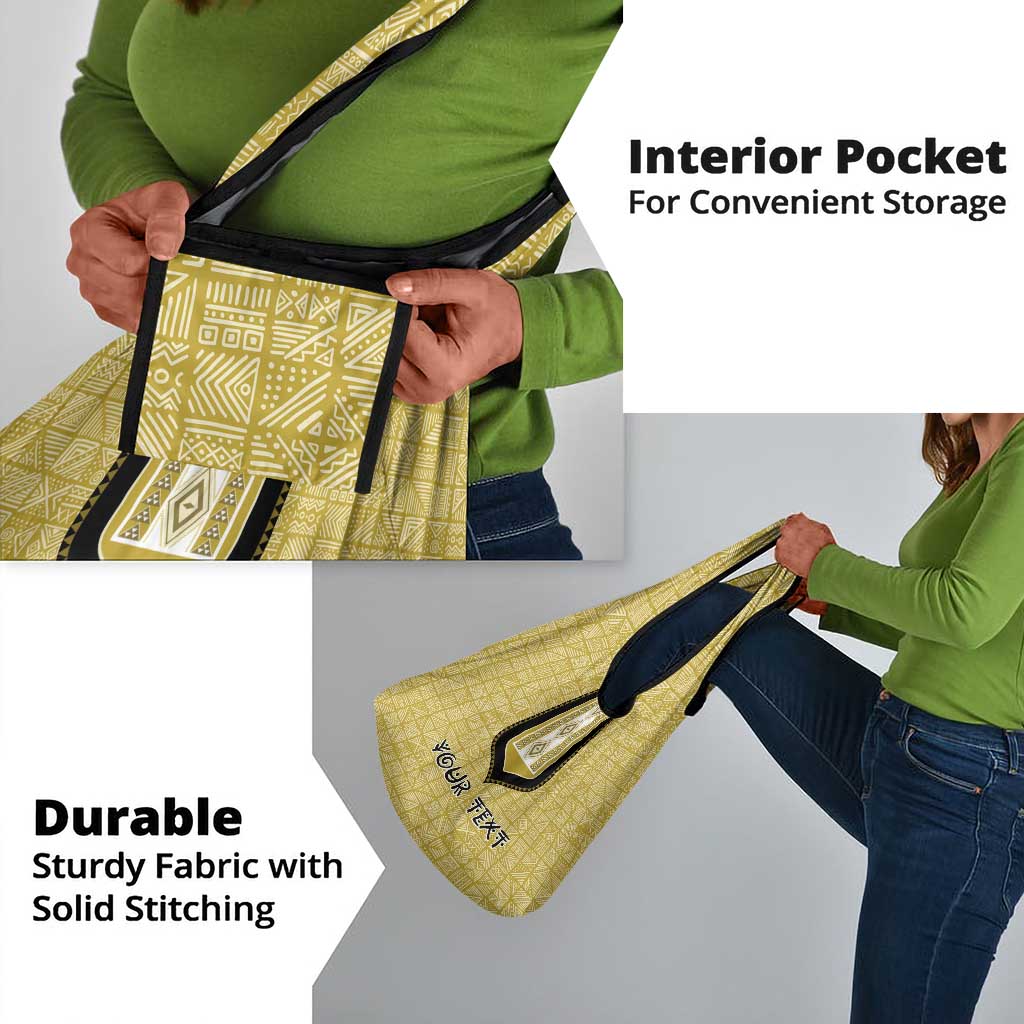Personalized African Dashiki Grocery Bag - Mudcloth Style