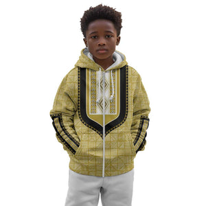 Personalized African Dashiki Kid Hoodie - Mudcloth Style