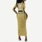 Personalized African Dashiki Long Sleeve Bodycon Dress - Mudcloth Style DT02