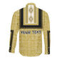 Personalized African Dashiki Long Sleeve Button Shirt - Mudcloth Style