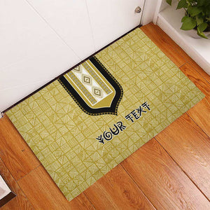 Personalized African Dashiki Rubber Doormat - Mudcloth Style