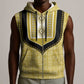 Personalized African Dashiki Sleeveless Zip Hoodie - Mudcloth Style - African Pride