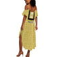Personalized African Dashiki Summer Maxi Dress - Mudcloth Style