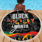 Personalized Black History Month Beach Blanket with African American Heroes