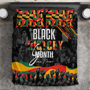 Personalized Black History Month Bedding Set with African American Heroes
