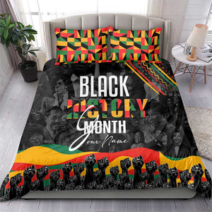 Personalized Black History Month Bedding Set with African American Heroes