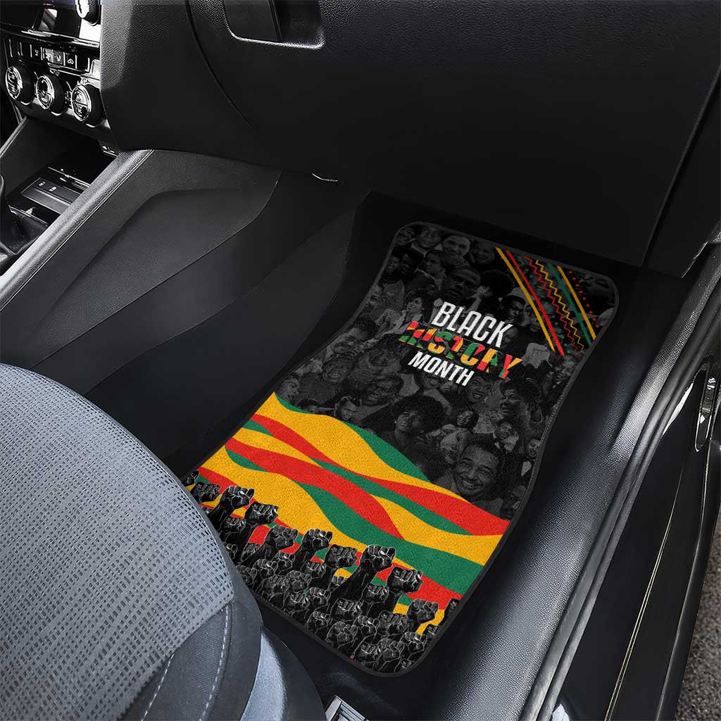 Personalized Black History Month Car Mats with African American Heroes